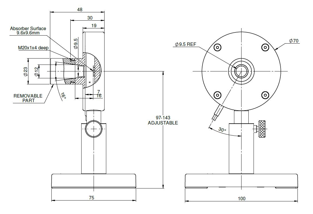 Ophir High Sensitivity Thermal Sensors - 20µW - 2W